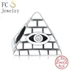 FC Jewelry Fit Original Marka Charms Bransoletka Autentyczne 925 Silver Paris Wieża Eiffla Wisiorek Wiszący Koraliki Berloque DIY Prezent Q0531