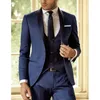 dark blue slim fit piece suit