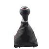 Biltillbehör MT Gear Shift Knopp 6 Speed ​​Gaiter Boot Cover Leverantal Penna för A4 S4 B8 8K A5 8T Q5 8R Sline 2007-2015