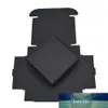 7*7*2.2cm boîtes en papier noir pour emballage de cadeau de fête de mariage bricolage paquet de bonbons à la main savon Kraft boîte en papier décoration 50 pcs/lot