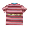 Mens Designer T Shirts GOLF WANG Striped Rainbow Tee Loose O-neck Cotton Short Sleeve T-shirt High Street Casual