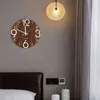 Orologio da parete luminoso 2X, orologi da parete da cucina silenziosi in legno da 12 pollici senza ticchettio con luci notturne H1230