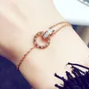 Simple Titanium Steel Roman Digital Bracelet Personality Jewelry Girlfriends Charm Bracelets With Women Girl Bangle Link
