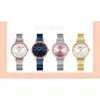 カレンスポーツウォッチシンプルな女性の腕時計女性の時計トップブランド高級女性防水時計本革ブレスレット9081
