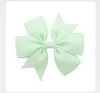 Six ears solid color ribbed with fishtail bow hairpins children's hair accessories boutique girls bows tie headdress hairpin