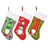 50pcs Christmas Decorations Knitted Rudolph Stocking Children Holiday Gift Candy Snacks Packaging Bag Home Shopping Mall Decoration