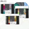 WINSOR & NEWTON Promarker 6/12/24/48/96 Colors Set Twin/ Double Tip Alcohol Based Marker Pens Design Pro Marker For Artists 210226