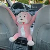 Creative Toon Ornaments Dekoration Monkey Hängande Vävnadsboxar Pappershållare Förvaring Interiörbil Tillbehör för Home Auto