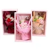 装飾的な花の花輪の花輪のバラの石鹸の花束の結婚式のバレンタインの日のギフト装飾シミュレーションの造りの祭りの誕生日