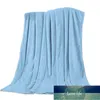 Cobertores de cor azul azul flannel macio adequado para adultos crianças e a cama quente personalizada idosa ou sofá1