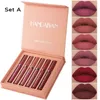 Handaiyan Lipgloss Kit Matte Vloeibare Lipstick Set Waterdichte Non-stick Cup Langdurige Make-up Lipgloss Sets