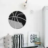 Football Wall Stickers Decorative Mirror Sticker DIY Soccer Home Decor GYM Sports Ball Games Self Adhesive Acrylic Mural Panel 210271a