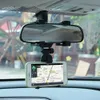 3 5 ila 5 ekranlı cep telefonu araba montaj braketi cep telefonu GPS braketi 180 ﾰ R252Q için araba dikiz aynası montaj tutucu