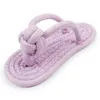 Giocattoli per cani Mastica Natale Pet Resistente ai morsi Colore caramella Pantofole in corda di cotone intrecciate Giocattolo Colori casuali B1057810121