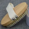 Spazzola da bagno ovale in legno con corda Spazzole per il corpo in setola morbida Doccia per il bagno Spa Scrubber per il bagno Forniture per il lavaggio del bagno BH5301 TYJ