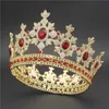 Moda oro cristallo tiara corona per accessori regina re diadem gioielli di capelli matrimonio tiaras e corone sposa sposa