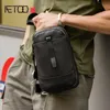 HBP AETOO Leather Chest Bag, Casual Multi-functional Men's Shoulder Bag, Trend Men's Slant Bag