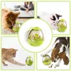 Dog Treat Ball Pet Food Dispener Chew Toy Interactive IQ Tumbler Leakage Feeder Cats Spela träning husdjur leverans Y200330