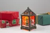 クリスマスの装飾はLed Light Wind Lantern Retro Elk Jesusサンタツリーぶら下がっている飾り飾り2022 Home Navidad