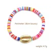 Bracelet en or bracelet en or Boho Amitié colorée de poterie douce bracelet polymère argile arc-en-ciel bracelets Gift for girls