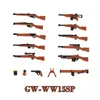 WW2 Waffen Kar98K PPSh41 MP40 Gewehr DIY Waffe Militär Soldat Figur Playmobil Modell Baustein Ziegel Kinder Kind Geschenk Spielzeug y1130