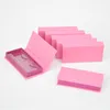 Ciglia finte 10 / lotto Scatola per imballaggio ciglia all'ingrosso Scatole per ciglia Confezione Rettangolo personalizzato Glitter rosa 25mm Ciglia visone Custodia per trucco Bulk Ve