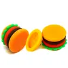 Hamburger Shape Wax Container Silicone Jar 5 Ml Silicon Containers Food Grade Jar Oil Holder For Vaporizer Dab Tool Storage