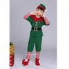 Weihnachten Cosplay Halloween Kostüme für Kinder Junge Mädchen Elf Grinch Kleid Neujahr Weihnachten Karneval Party Santa Claus mit Hut Geschenk Q0910