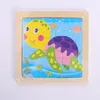 20 pièces sans répétition 11*11CM enfants jouet bois Puzzle en bois 3D Puzzle pour enfants bébé dessin animé Animal/trafic Puzzles jouet éducatif