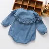 Jumpsuits Spring Baby Boys Girl Rompers Long Sleeves Daisy Autumn Boy Born Cowboy Clothes