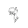 Bedazzling borboletas anel genuíno 925 prata esterlina anéis para fazer jóias mulher diy moda feminina anéis festa wedding4855858