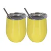 wine glass tumbler lid straw