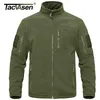 Tacvasen Full Zip UP Тактическая армия Флисовая куртка Военная Тепловая Тепловая рабочая Пальто Мужской Сафари Вершина Windbreaker 211103