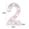 Decorazione per feste 26 lettere inglesi LED Night Light Digital Marquee Sign 3D Wall Hang Decorazioni per interni Matrimonio Compleanno San Valentino Supp282B