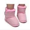 Botas de bebé para niños pequeños, zapatos de invierno para niñas, mis primeros andadores para bebés, botas de suela blanda de piel