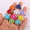 10PCS 2021 Emaille Ringe für Frauen Chunky Geometrische Vintage Lächeln frauen Ring Mode Schmuck Ganze