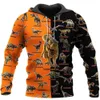 Patrón de dinosaurio 3D All Over Printed Hoodie para hombres / mujeres Harajuku Fashion Animal sudadera con capucha Casual Jacket Pullover KJ013 201020
