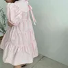 2021 Summer Baby Pink Yellow Dress, Princess Kids Sweet Clothing, 5 pieces/lot, Wholesale G1129