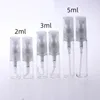 Glass Empty Perfume Spray Bottles 2/3/5Ml*100Pcs Transparent Mini Liquid Refillable Bottle Portable Perfume Dispenser For Travel