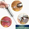 2oz Marinade Meat InJeator Roestvrij staal Vlees Injector Spuit Voor Turkije Vlees Kruiden Injector BBQ Kookgereedschap Fabriek Prijs Expert Design Quality Nieuwste