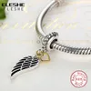 Eleshe Authentic 925 Sterling Zilveren Wing Hanger Dangle Charm Kralen Fit Originele Armband Ketting DIY Sieraden Accessoires Q0531