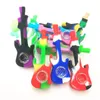 Tubo in silicone per cartoni animati di vendita TOP con ciotola in vetro 20 stili mini tubi per fumo di olio Riutilizzo e mano di tabacco infrangibile