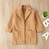 Little Newest Girls Coats Cotton Winter Pockets Stylish Fashions Outwear Autumn Front Pockets Kids Boys Gilrs Coat for 1-6T