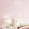 Bakgrundsbilder 53 * 100cm Europeisk stil Non-woven Wallpaper Classic Wall Paper Roll Vit Rosa Wallcovering Luxury Floral