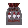 Рождественские украшения Santa подарочная сумка Candy Print Storage Package с DrawString для