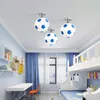 Plafonniers LED Football Lumière 220V E27 Bar Club Lampe Creative Enfants Garçon Chambre Décoration Sport Ballon De Football Luminaire