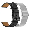 Cinturini per orologi 20mm 22mm Set di cinturini in maglia di pelle per cinturino Sansung Galaxy 46mm Active2 40mm 44mm Gear S3 Bracciale Huawei GT2