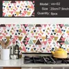 Kitchen Oil-Proof Sticker Cabinet Stove Fire-Proof High-Temperature Waterproof Window Sill Wall Tile Sticker Geometric Decoration Creative Wallpaper XG253