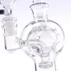 Royal 6'' Äggrigg glasbongar Vattenpipor Swiss Perc Recycler vattenrör 14,5 mm skarv med Quartz Banger Duschhuvud Perkolator Dab Riggar