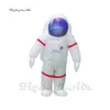 Combinaison spatiale gonflable de marche personnalisée 2m Costume d'astronaute portable adulte blanc pour le spectacle d'événement de défilé